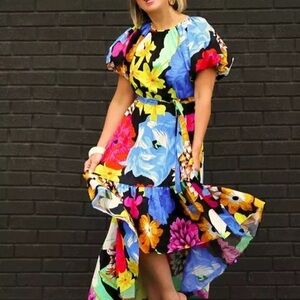 NWT Christopher John Rogers For Target Floral High-Low Dress